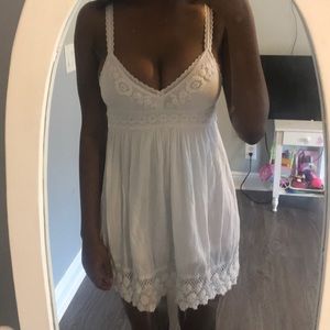!Sold! O’Neill white crochet boho beach dress